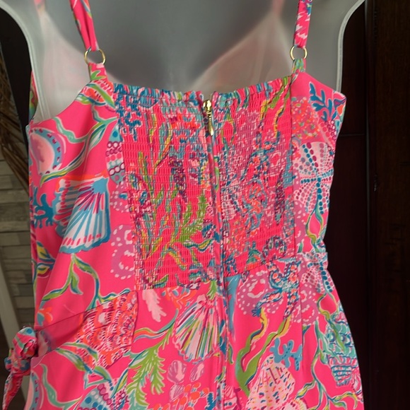 Lilly Pulitzer Scarlet Stretch Faux Wrap Dress in Pink Isle Shell Me 🐚 💗 - Picture 4 of 8